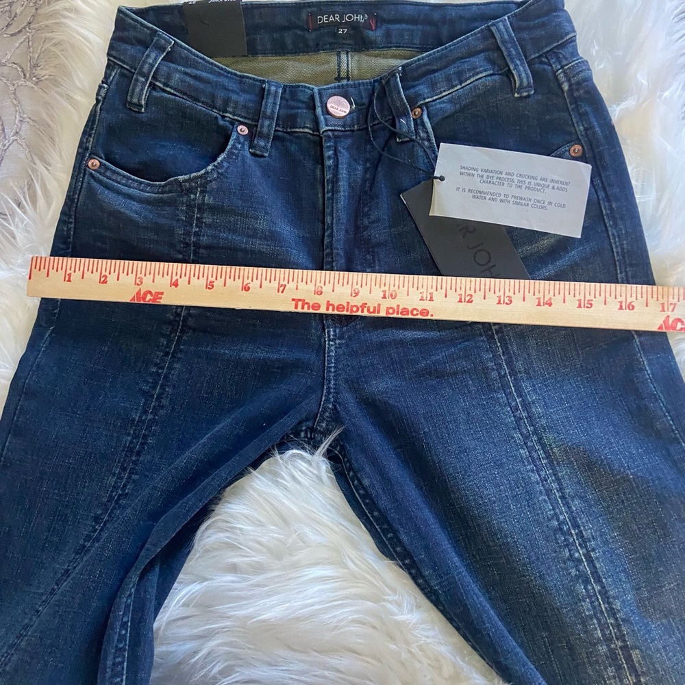 Dear John Sz 27 Women’s Dark Indigo Flare Jeans - Picture 9 of 12